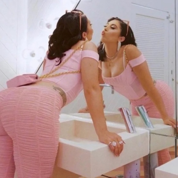 I.AM.GIA Pink Ruched Mesh Ophelia Pants XS - Picture 15 of 15